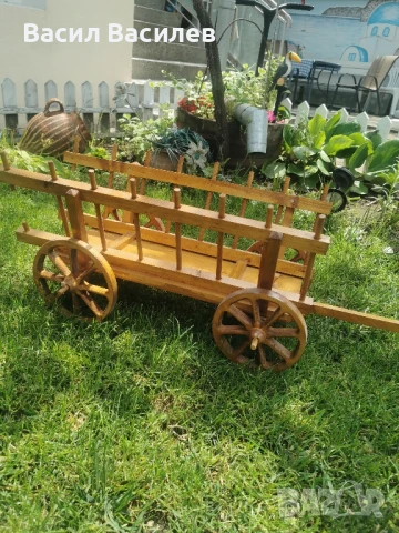 декоративна волска каручка , снимка 3 - Декорация за дома - 50503720