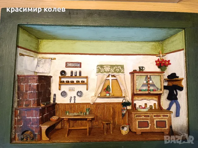 стара немска пластична живопис с миниатюри