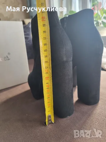 Велурени боти с дебел ток , снимка 5 - Детски боти и ботуши - 50035721