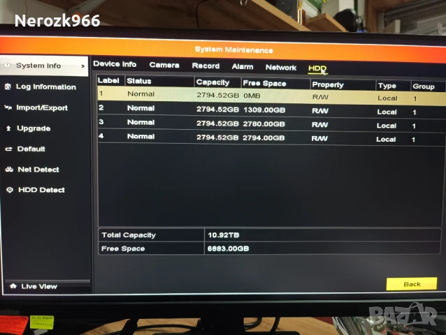 Мрежов видеорекордер - 16-канален NVR Hikvision DS-7716ni-i4/16p/o-p 700 лв., снимка 3 - Други - 50619025