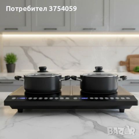 Двоен индукционен котлон Home Star HS-IND2002, снимка 3 - Котлони - 53078950