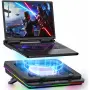 Охладителна подложка IETS GT600 V2 - + RGB, от 14" до 19.3'' лаптопи, 1x 5.5" мощен вентилатор, снимка 2
