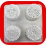 4 лунни сладки китайски молд форма поликарбонат за направа на бисквитки мъфини