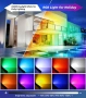 42W RGB прожектор с дистанционно управление, 360° стенен прожектор, 10 цвята, 30 режима, таймер, 6 н, снимка 4