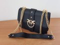 Луксозна Черна чанта Pinko  код IM458, снимка 3