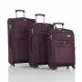 Комплект текстилни куфари 3 в 1 (20", 24", 28") с вградени колела, снимка 4