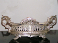Старинна посребрена жарданиера - Франция, снимка 1 - Антикварни и старинни предмети - 44518187