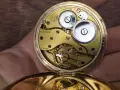 Стар позлатен швейцарски джобен часовник, снимка 7