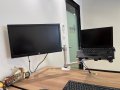 Алуминиева Регулируема Стойка Монитор+Лаптоп Ергономична Работна Станция , снимка 8