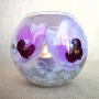 Мултифунционален стъклен декоративен съд; Орхидеи в смола., снимка 8