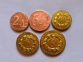 България сет ПРОБНИ евро монети 2004 година, снимка 3