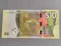Банкнота - Белиз - 10 долара UNC | 2025г., снимка 2