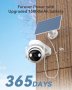 Нова Безжична Соларна CCTV Камера 360° 2K Нощно Виждане Alexa, снимка 2