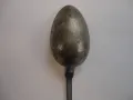 Старинна посребрена бронзова лъжица , снимка 4