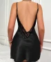 Продавам черна къса нощница сатен , снимка 2