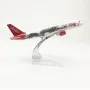 Еърбъс 320 самолет модел макет Airbus AIr Asia метален дракон авиокомпания, снимка 1