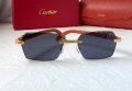 Cartier висок клас слънчеви очила Мъжки Дамски слънчеви с дървени дръжки, снимка 7
