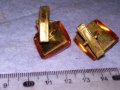 Старинни РУСКИ КЕХЛИБАРЕНИ БУТОНЕЛИ Бронзови с ПОЗЛАТА и Шлифован НАТУРАЛЕН БАЛТИЙСКИ КЕХЛИБАР 37698, снимка 15