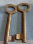 Два стари ключа от соца за брава за КОЛЕКЦИЯ ДЕКОРАЦИЯ БИТОВ КЪТ 41000, снимка 1