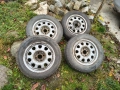 Зимни гуми с джанти голф 3 14", снимка 1