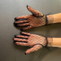 Прозрачни къси ръкавици от черен тюл 3004, снимка 4
