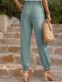 Едноцветен дамски панталон с еластична талия, 5цвята - 023, снимка 18