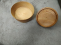 Дървена купа с капак, снимка 3