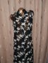 42  Черно прозрачно парео/ рокля/на бели цветя , снимка 2