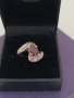 Красив сребърен пръстен с естествен камък #ДЮ