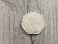 Монета Великобритания 50 pence 50p (Benjamin Bunny) - Elizabeth II, снимка 1