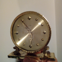 Настолен 8-дневен механичен часовник, снимка 2 - Антикварни и старинни предмети - 36232284