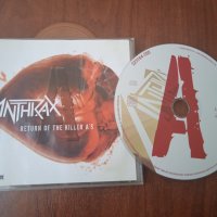 Anthrax – Return Of The Killer A's оригинален диск, снимка 1 - CD дискове - 41838403