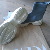 Нови!!! Zara - боти чорап, снимка 5 - Дамски боти - 36359403