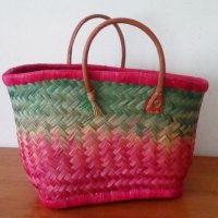 Кошница чанта плетена, снимка 4 - Чанти - 36752370
