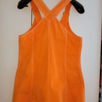 Продавам дънков сукман-рокля в оранж, снимка 3 - Сукмани - 42247948