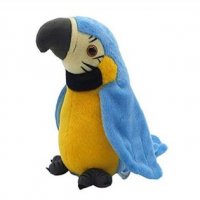 Детски плюшен говорещ папагал, снимка 5 - Плюшени играчки - 34705571