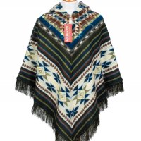 Автентично еквадорско дамско вълнено пончо, различни цветове, снимка 6 - Палта, манта - 35855932
