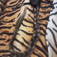 дълга косичка, може да се направи в опашката, снимка 1 - Аксесоари за коса - 40170874