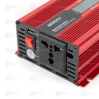 Инвертор с дисплей 12-220V 1000W, снимка 3 - Аксесоари и консумативи - 44142980