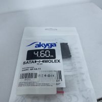 SATA към MOLEX адаптер, снимка 2 - Кабели и адаптери - 44461417