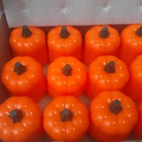 12 Pack Halloween Pumpkin Tea Lights, Battery Operated LED Tealights, снимка 1 - Декорация за дома - 41403254