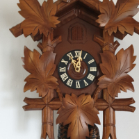 Стенен часовник с кукувица - Шварцвалд, снимка 4 - Антикварни и старинни предмети - 44617015