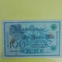 100 германски марки 1908, снимка 2 - Нумизматика и бонистика - 42230281