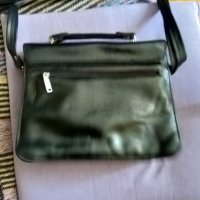 Чанта кожена през рамо женска с 5 прегради с цип 270х215х130мм, снимка 4 - Чанти - 41937157
