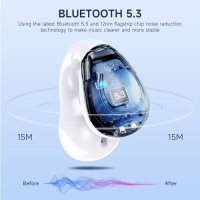 Нови Леки Ергономични Слушалки Bluetooth, Водоустойчиви, Бял Цвят, снимка 8 - Bluetooth слушалки - 44273980