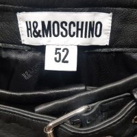 MOSCHINO H&M мъжки кожен панталон размер 52, снимка 3 - Панталони - 40394537