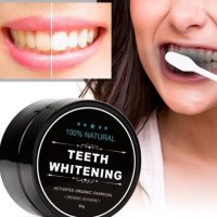 Пудра от активен  въглен за избелване на зъби Teeth Whitening Natural Organic Activated Charcoal 30 , снимка 4 - Други - 41382217