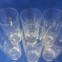 Кристални чаши за безалкохолно, вода, гравюра, 6 бр, снимка 5 - Чаши - 38734481