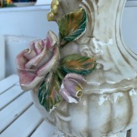 Порцеланова ваза Capodimonte, снимка 8 - Антикварни и старинни предмети - 41348180