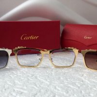 Cartier 2021 дамски слънчеви очила тип котка, снимка 12 - Слънчеви и диоптрични очила - 34665094